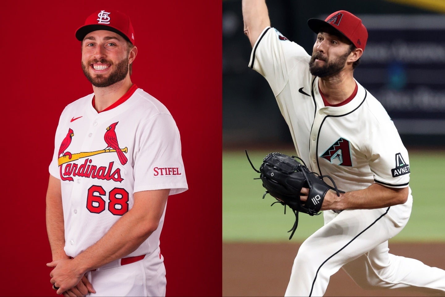 ドジャースはファイアライゼン(右)、ルートス(左)を獲得した。(C)Getty Images