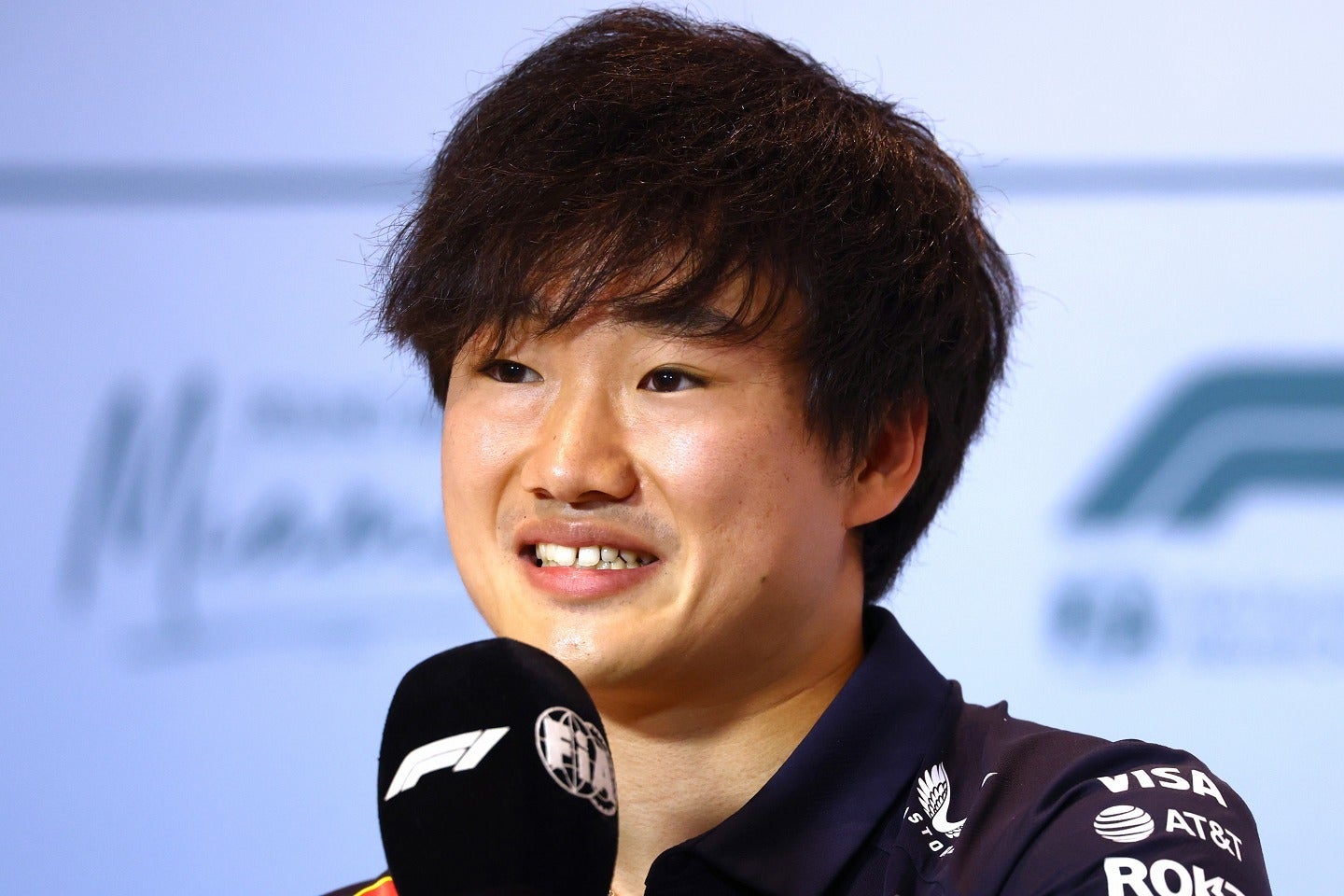 マイアミGP前にテストを振り返った角田。(C) Getty Images