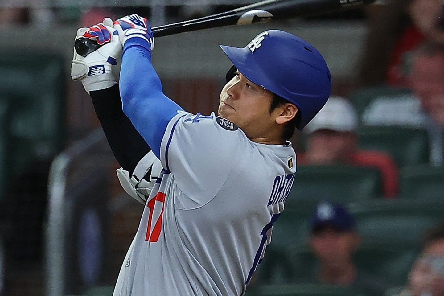 大谷が第２打席に８号ソロ弾を放った。(C) Getty Images
