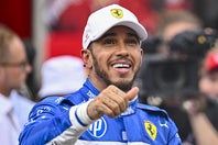 マイアミGPは特別仕様のレーシングスーツを着用したハミルトン。８位でゴールした。(C)Getty Images