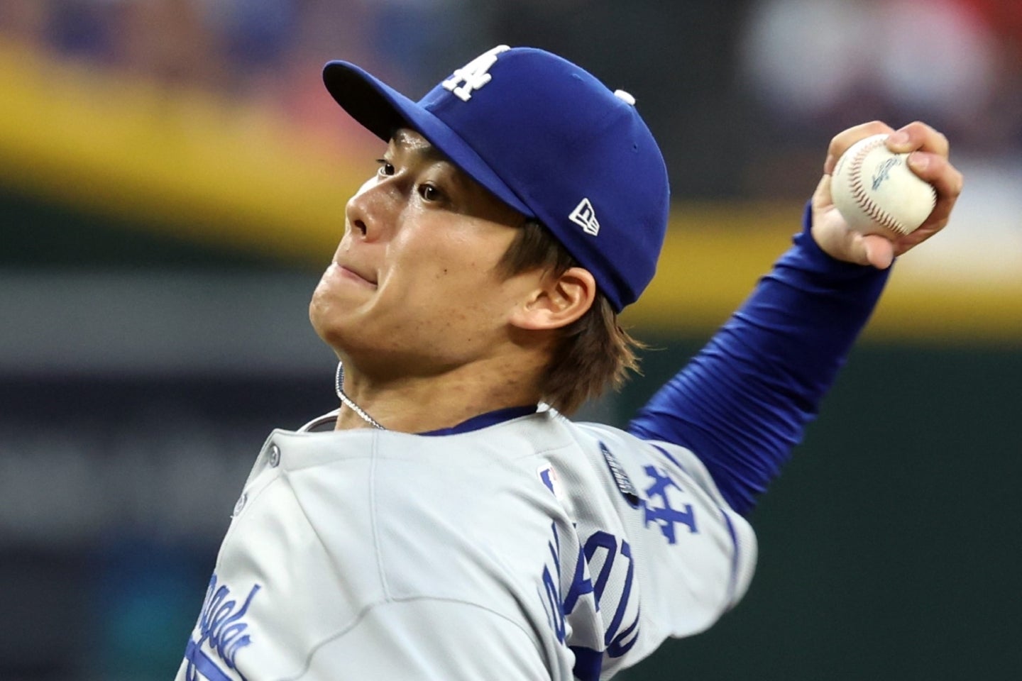 ダイヤモンドバックス戦で今季３敗目と喫した山本。(C)Getty Images