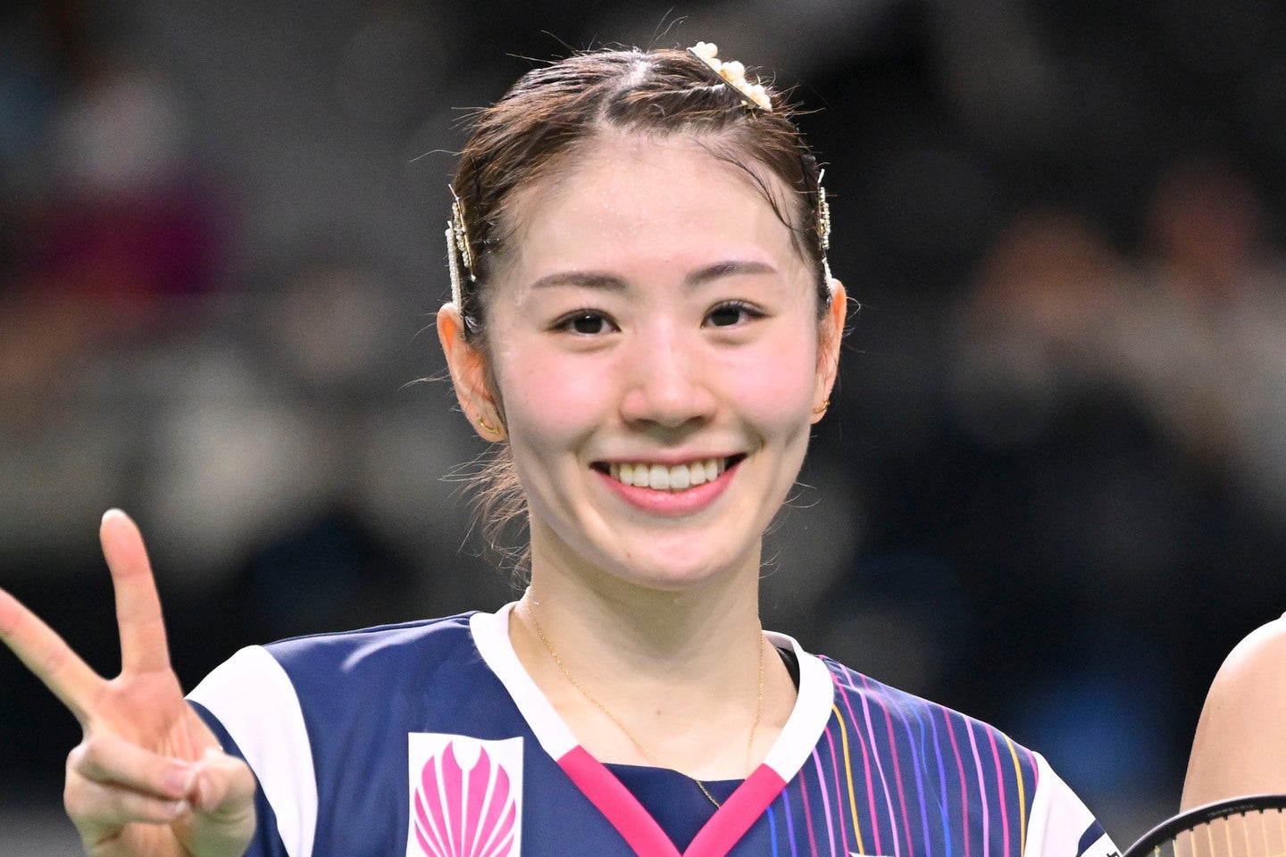 バドミントン・志田千陽。スッキリとしたニューヘアを公開した。(C)Getty Images