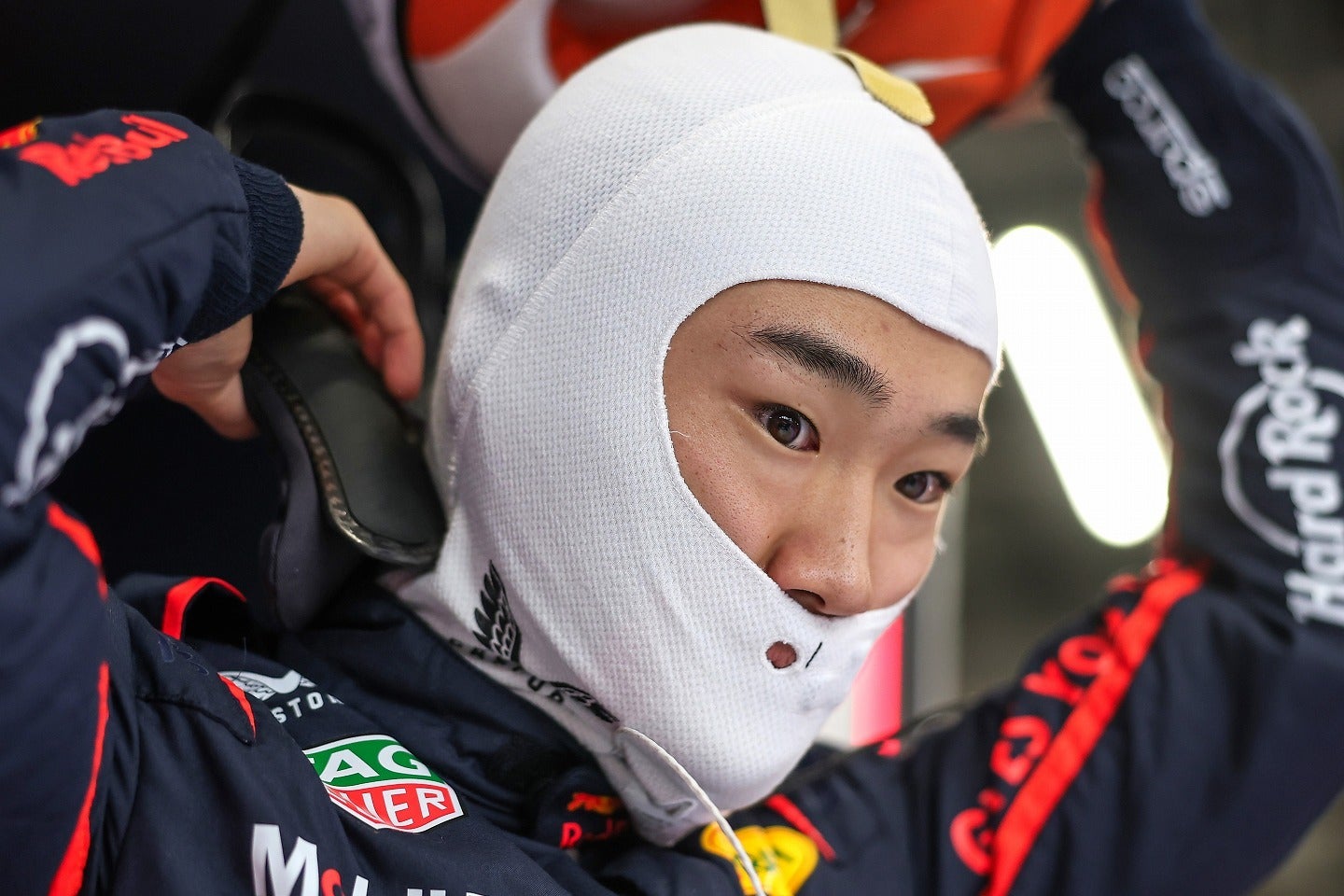 対フェルスタッペン成績でペレスに劣っていると指摘された角田。(C)Getty Images