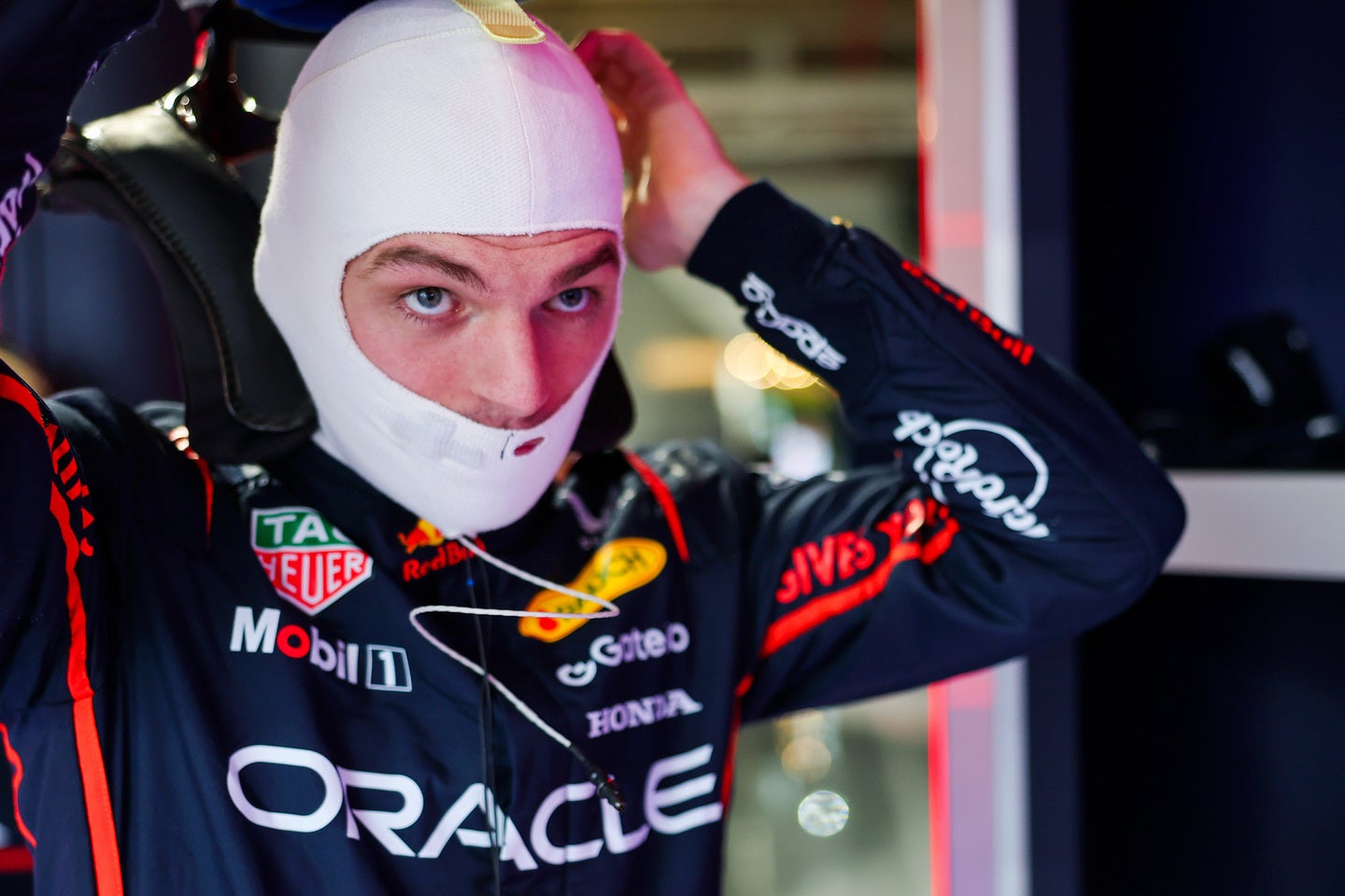 フェラーリのテスト走行に参加し、満足していたフェルスタッペン。(C) Getty Images