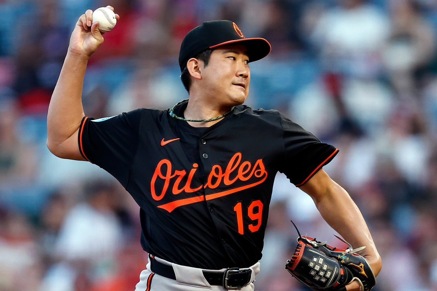 エンジェルス戦に先発した菅野は８回途中１失点の好投。今季４勝目を飾った。(C) Getty Images