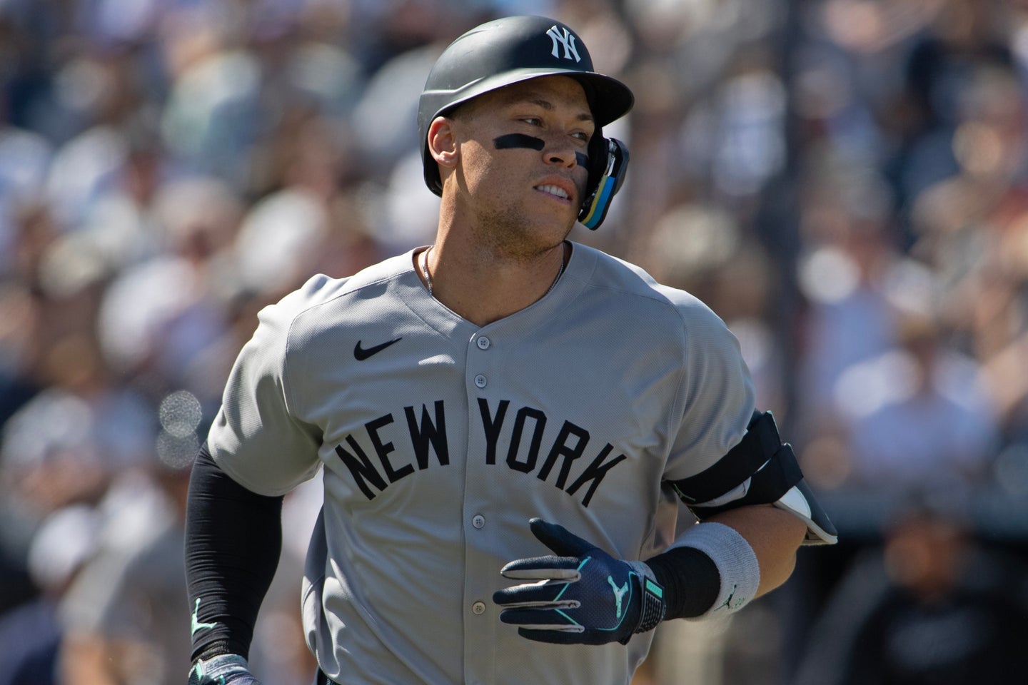 ２打席連続でソロホームランを放ったジャッジ。(C) Getty Images