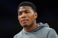 トレード候補として名前が挙がる八村。(C)Getty Images