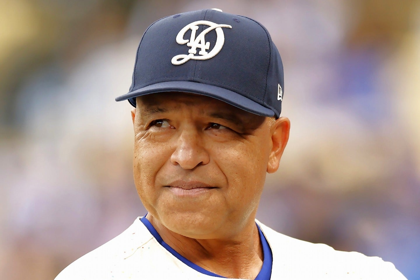勝率の高いチームに勝ち越せないドジャースの現状についてコメントしたロバーツ監督。(C)Getty Images