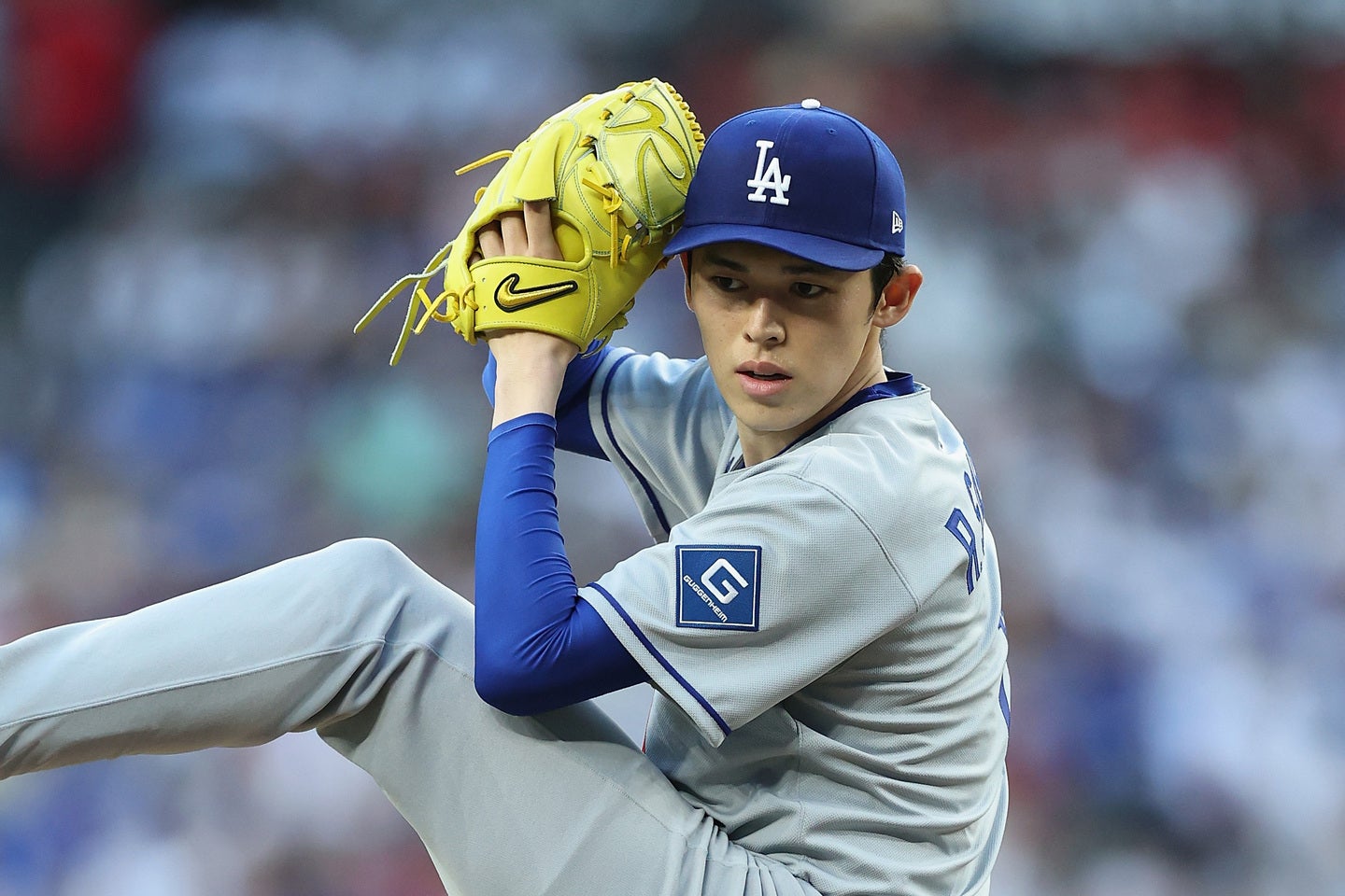 ドジャースの佐々木朗希。(C)Getty Images