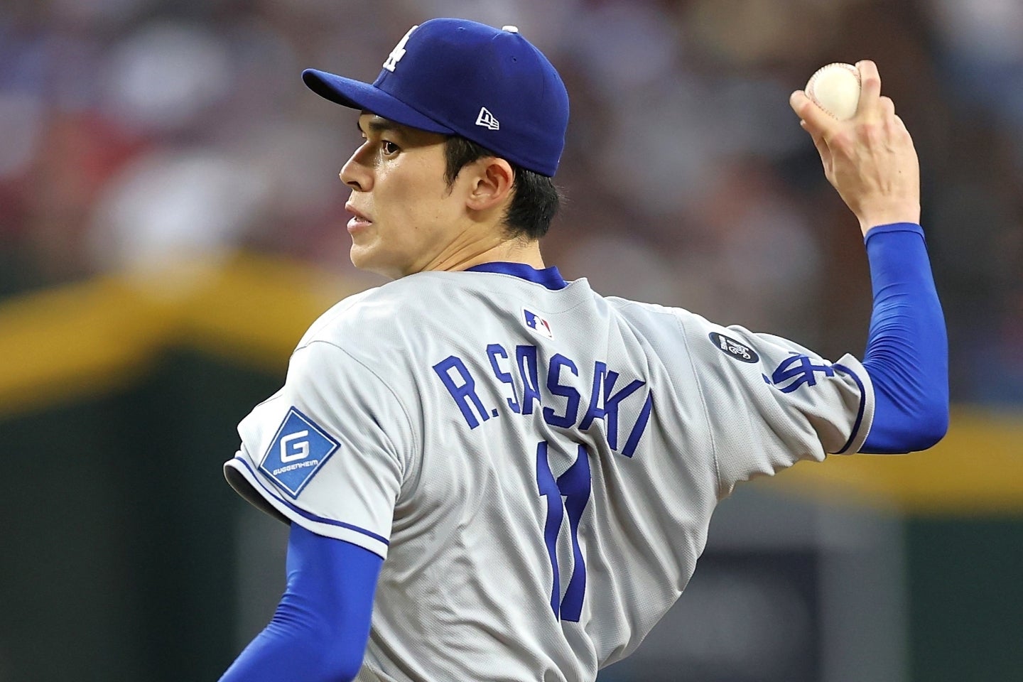 右肩を痛めて負傷者リストに入った佐々木。(C)Getty Images