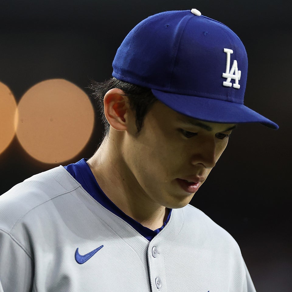 「右肩インピンジメント症候群」で負傷者リストに入った佐々木。(C)Getty Images