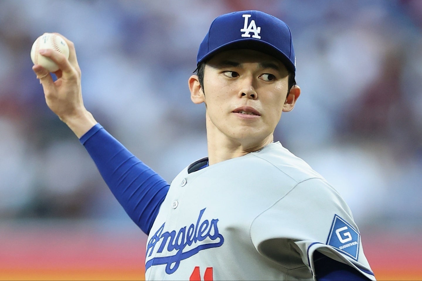 現在、故障者リスト入りする佐々木朗希。(C)Getty Images