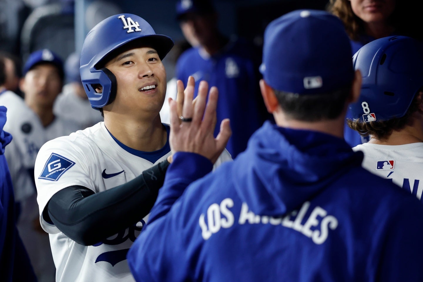 大谷は今季初となる２打席連続のHRを放った。(C)Getty Images