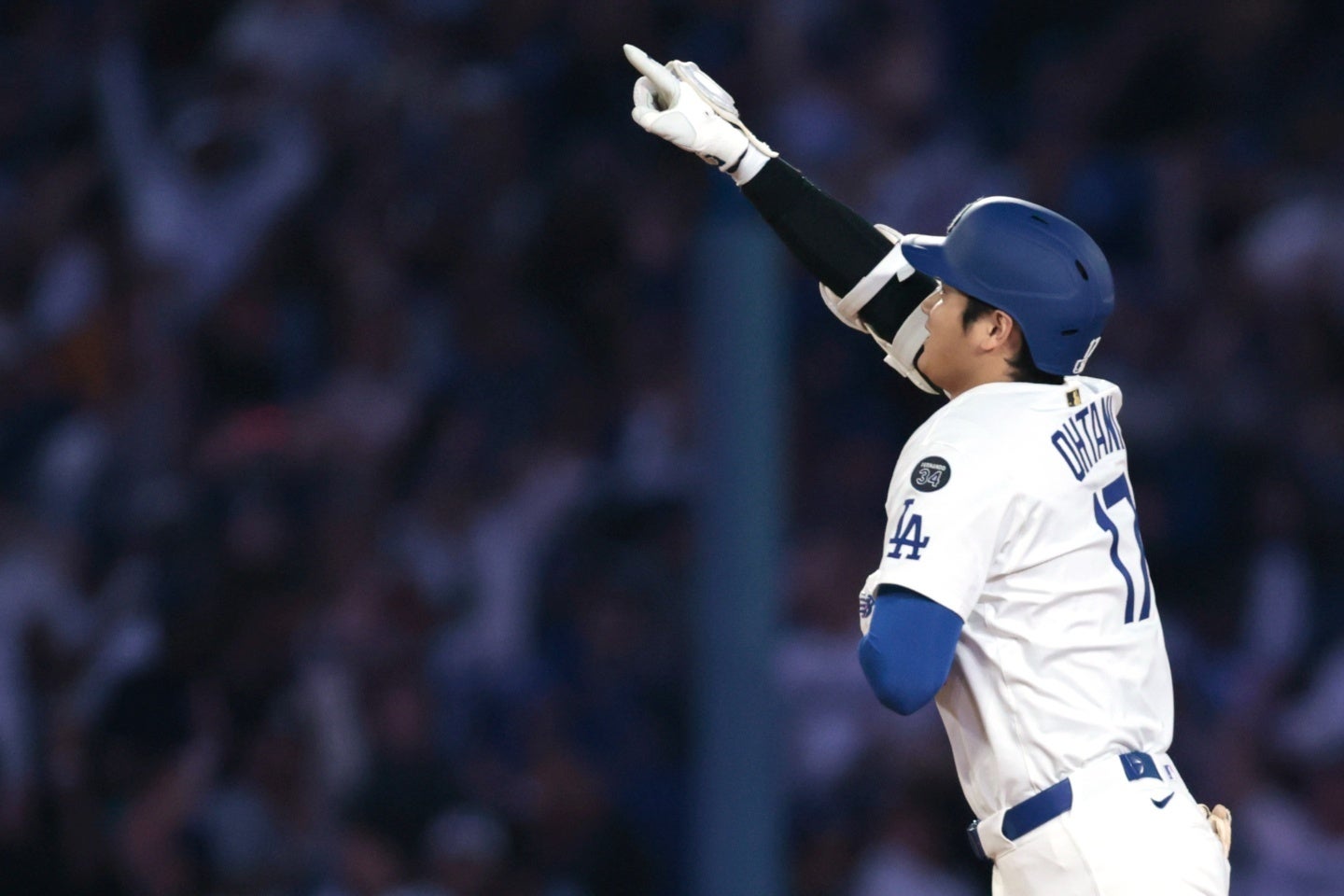 大谷が今季初となる１試合２本塁打の離れ業をやってのけた。(C)Getty Images