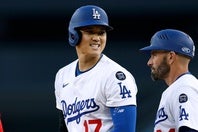大谷は８回に３試合連続となる16号アーチを放った。(C) Getty Images