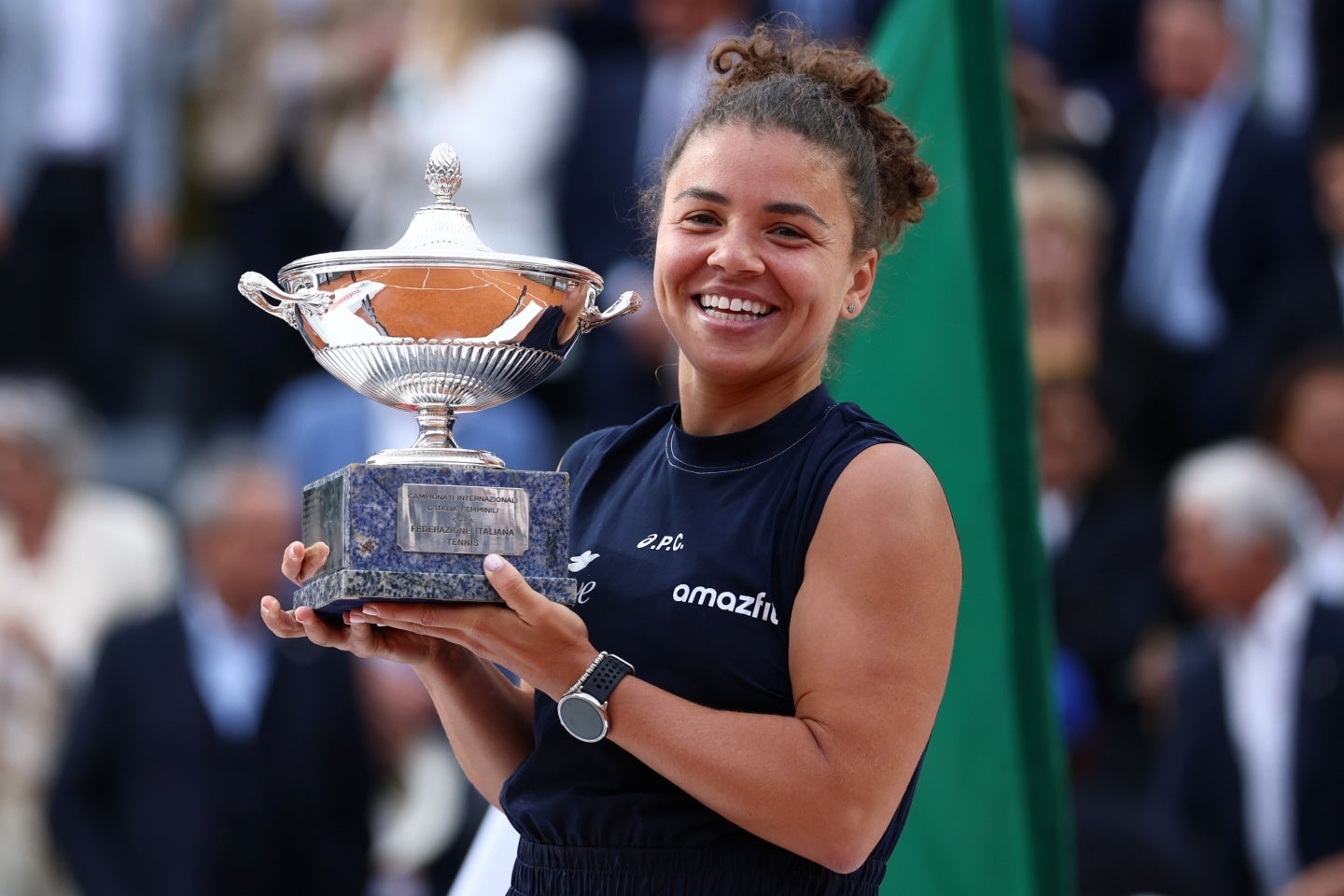 「イタリア国際」決勝でガウフを破ったパオリーニ。大会後にはキャリアハイの世界４位に浮上することが確定した。（C）Getty Images