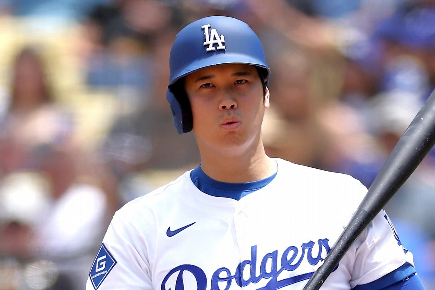 3安打の活躍を見せた大谷。(C) Getty Images