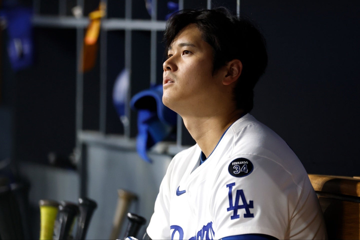 ２戦目は６打数無安打に終わったドジャースの主砲・大谷。(C)Getty Images