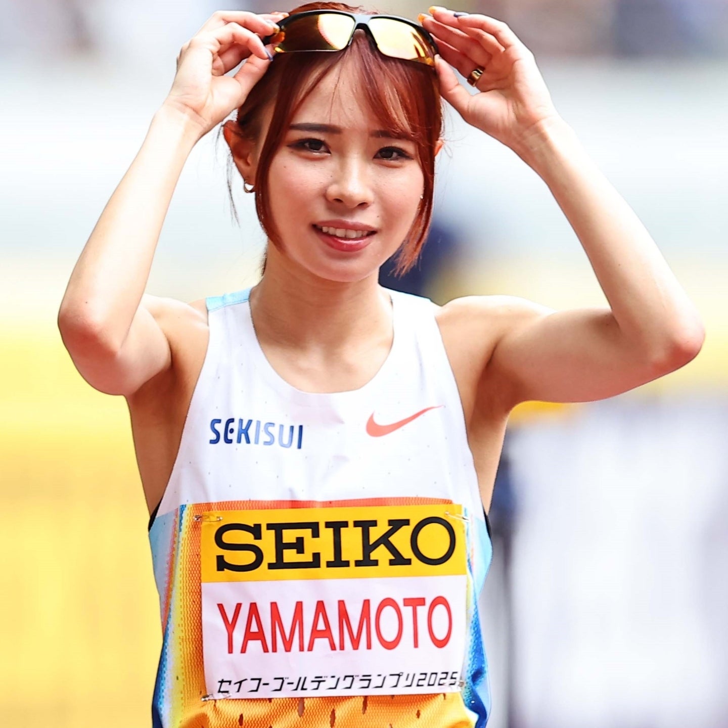 セイコーGGPの女子3000mで自己ベストを叩き出した山本。SNSで“レアショット”を公開した。写真：梅月智史（THE DIGEST写真部）