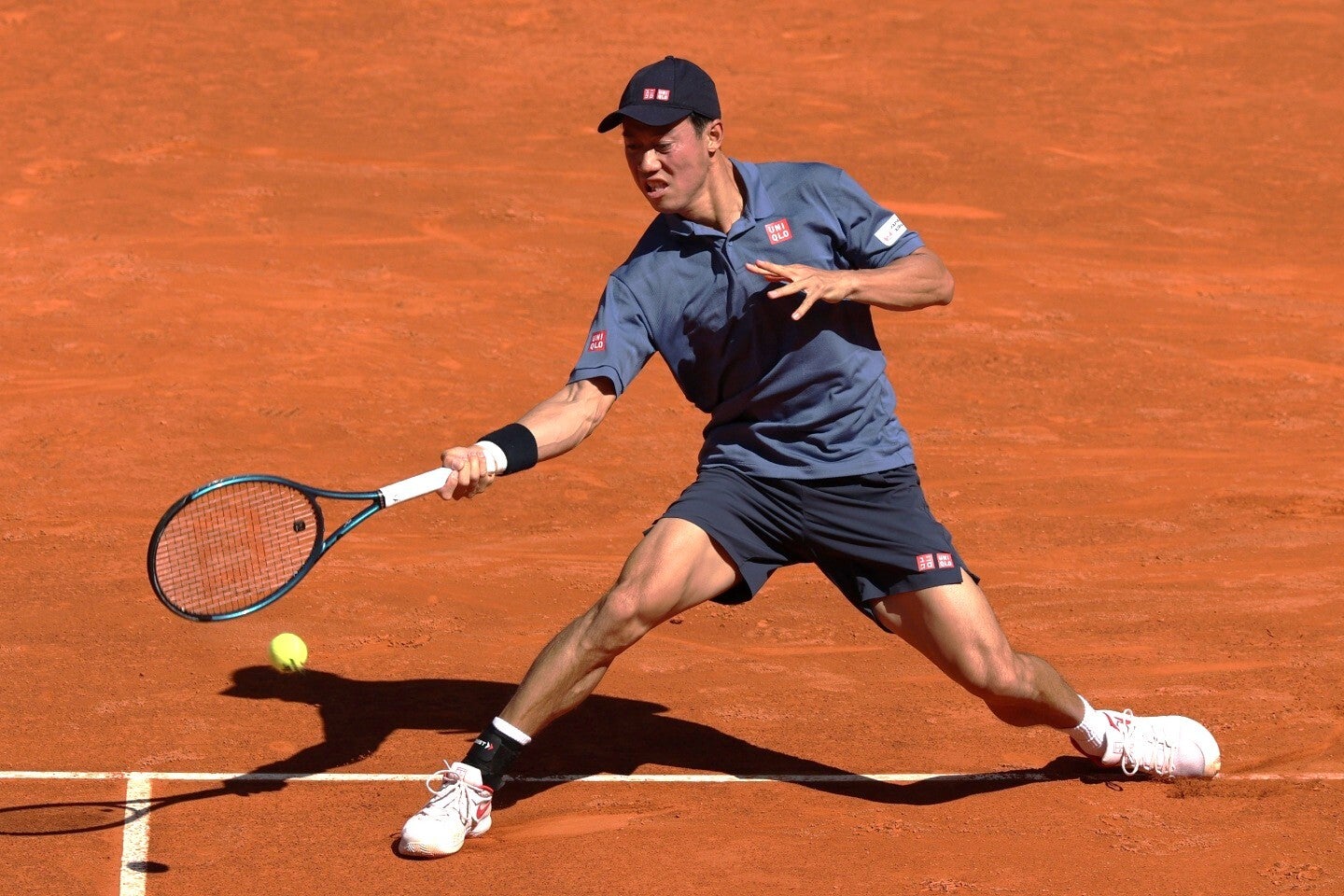 ジュネーブ・オープンに参戦している錦織は、１回戦で成長株のティエンに逆転勝利を収めた（※写真は先月のマドリード・オープン）。（C）Getty Images