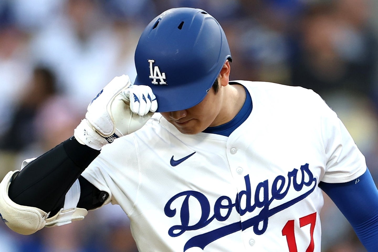 ダイヤモンドバックス戦で17号本塁打を放った大谷。(C)Getty Images