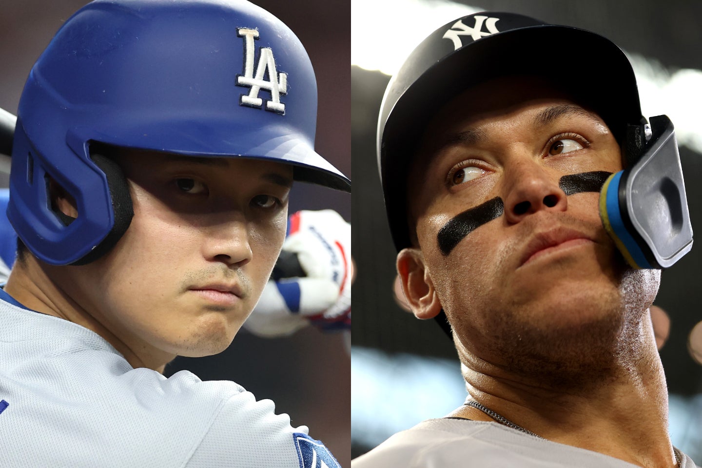 2024年のナ・リーグMVPに輝いた大谷と、ア・リーグMVPを受賞したジャッジ。(C)Getty Images