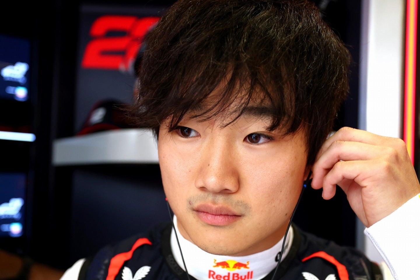 マルコ博士からクラッシュに苦言を呈された角田。(C)Getty Images