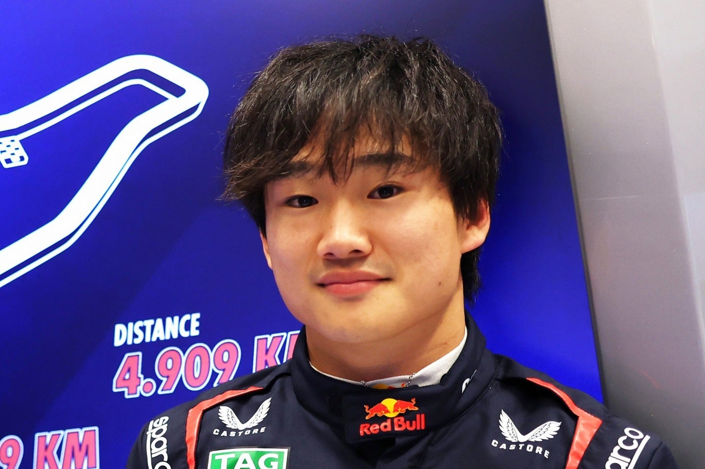 フェルスタッペンとの違いを指摘された角田。(C)Getty Images