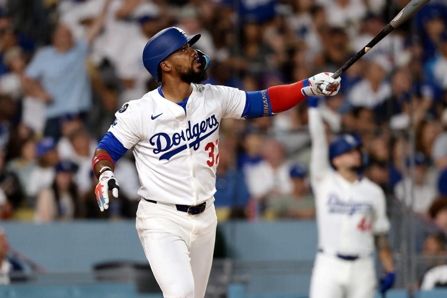 T・ヘルナンデスが決勝の３ランを放った。(C) Getty Images