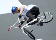 阪神ファンを公言したBMXライダーの中村輪夢。(C)Getty Images