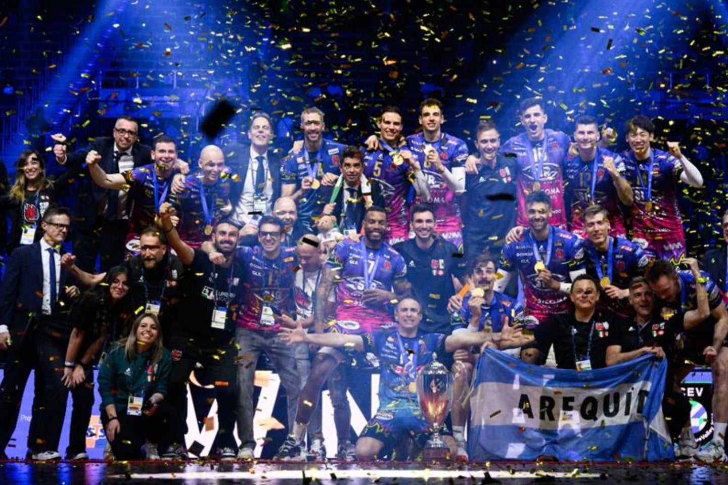 ペルージャは悲願の欧州CL制覇を果たした。(C)Confédération Européenne de Volleyball