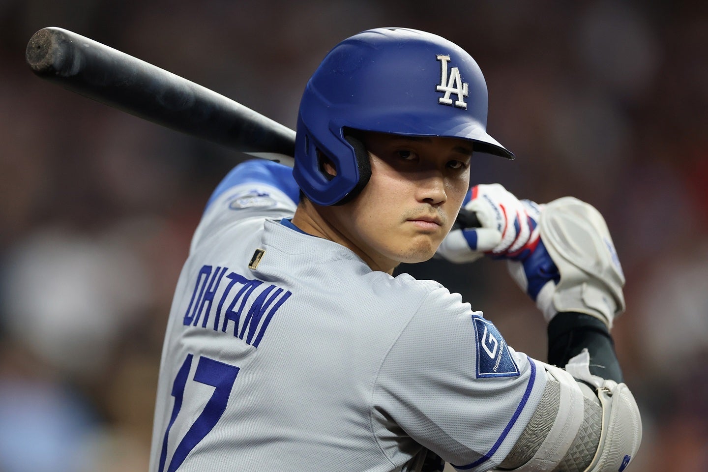 １番・指名打者で先発出場した大谷。(C) Getty Images