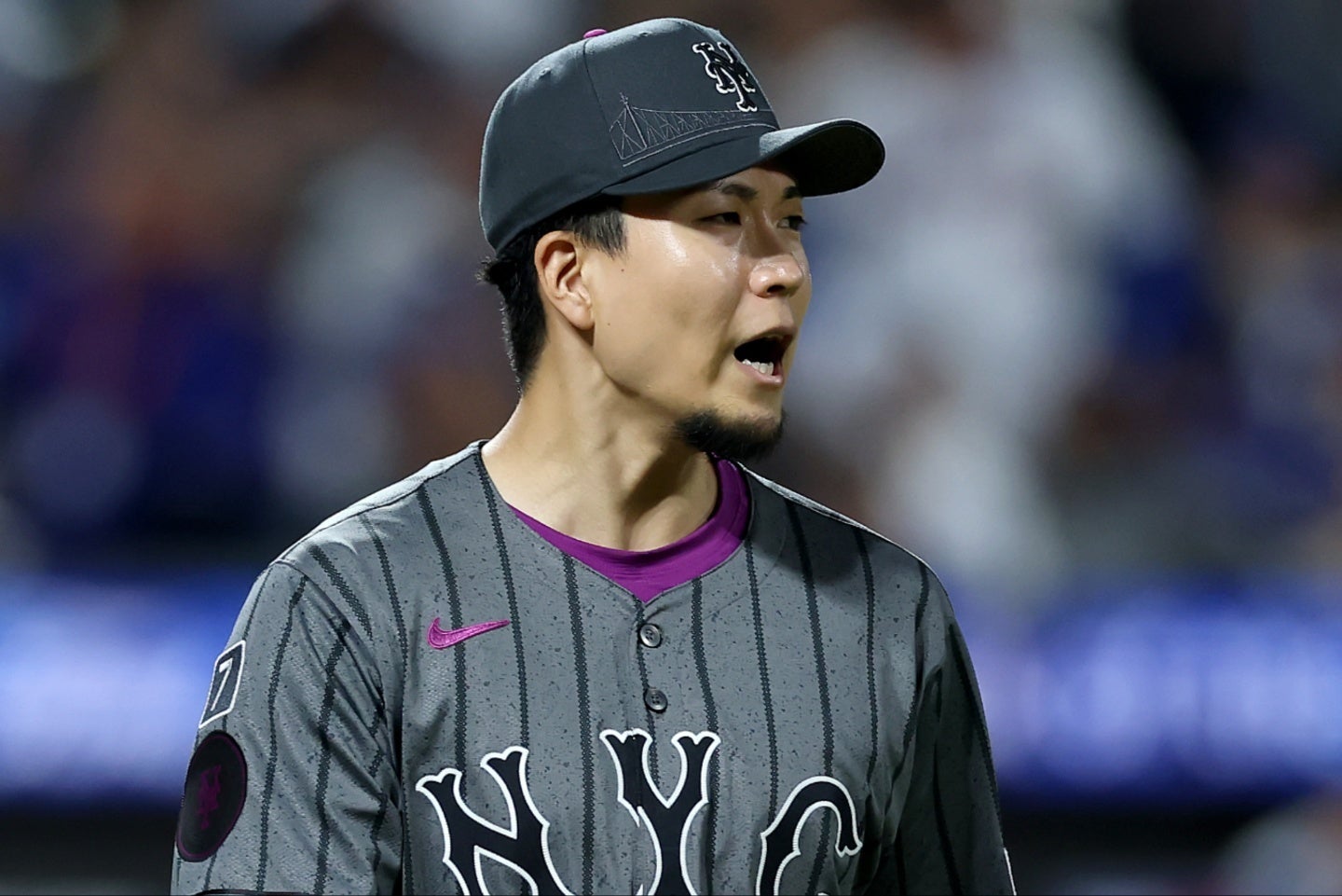今季10試合目の先発登板を果たした千賀。(C) Getty Images
