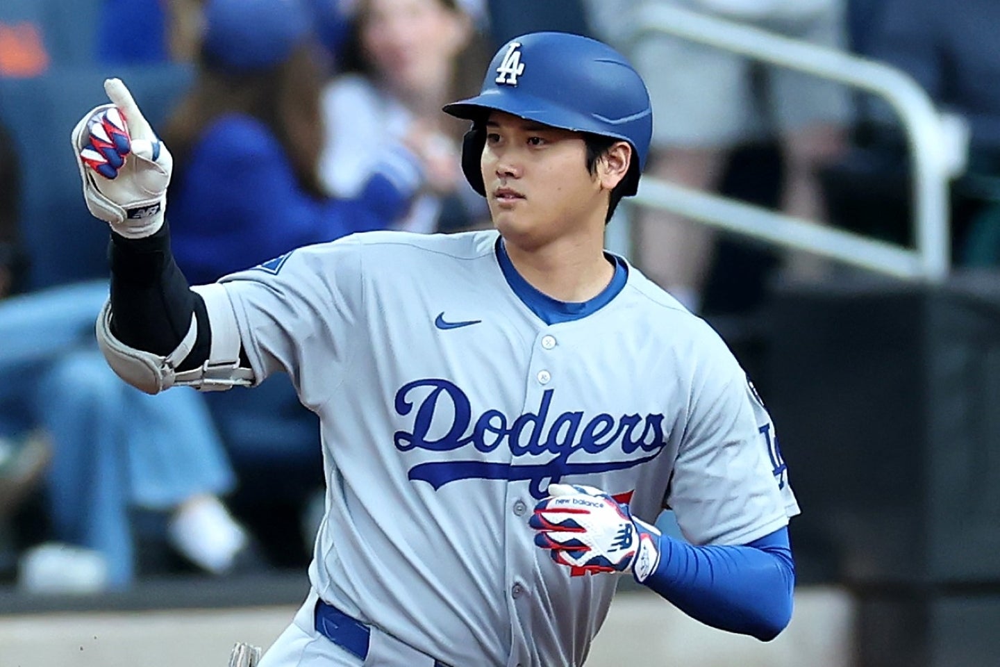 メッツ戦で千賀から本塁打を放った大谷。(C)Getty Images