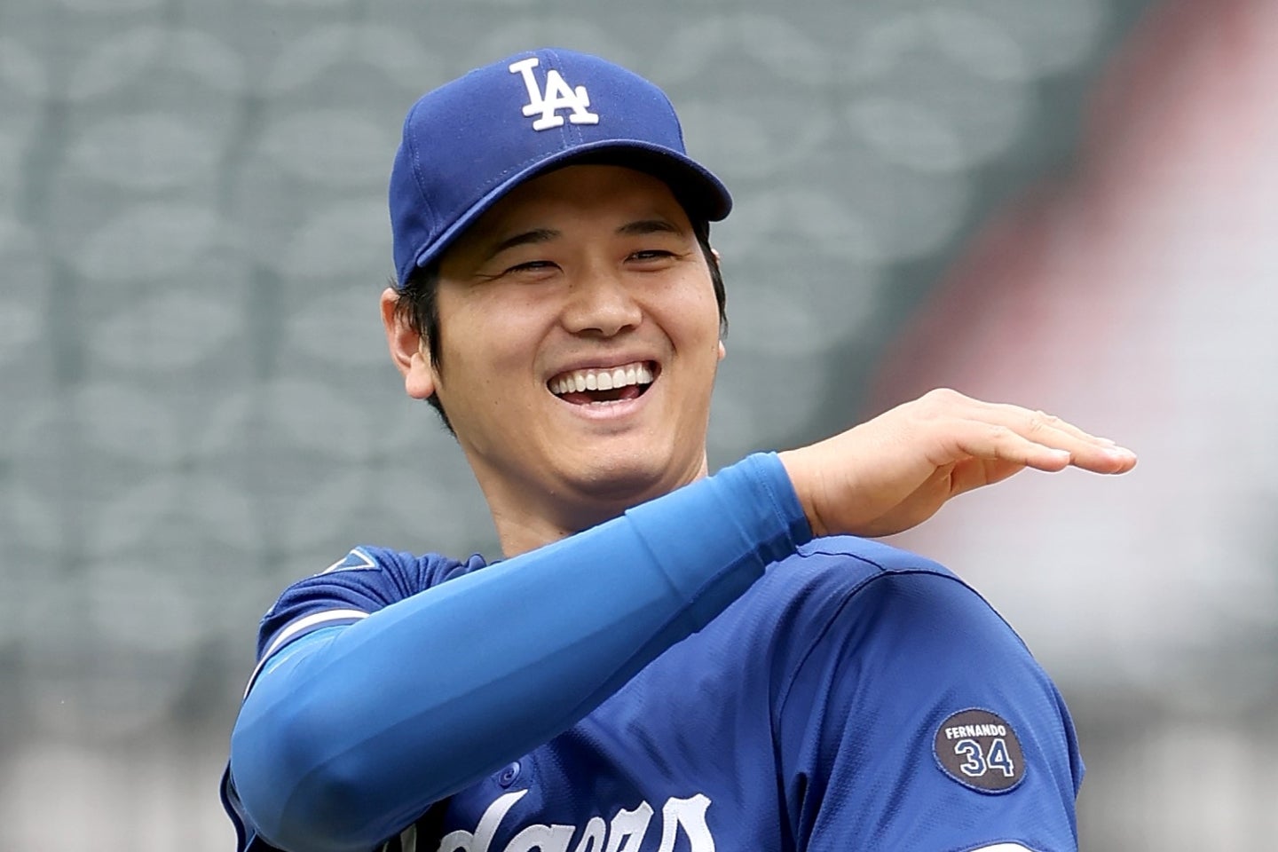 ライブBPに登板して22球を投げた大谷。(C)Getty Images