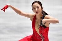 アイスリンクの上で凛とした表情をみせた本田さん。(C) Getty Images