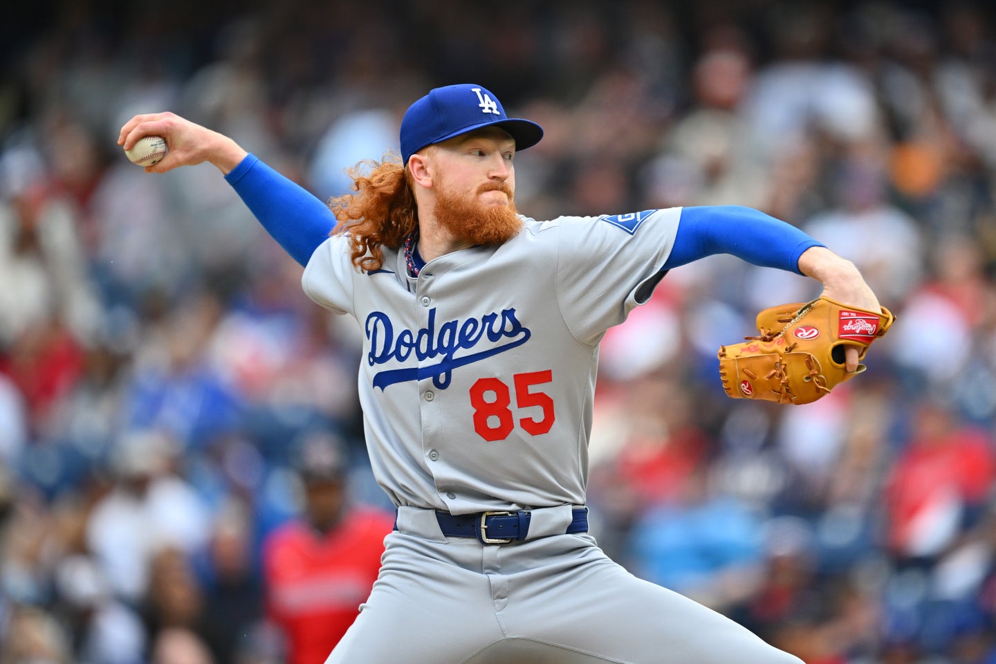 ドジャースのダスティン・メイ。今季３勝目を挙げた。(C)Getty Images