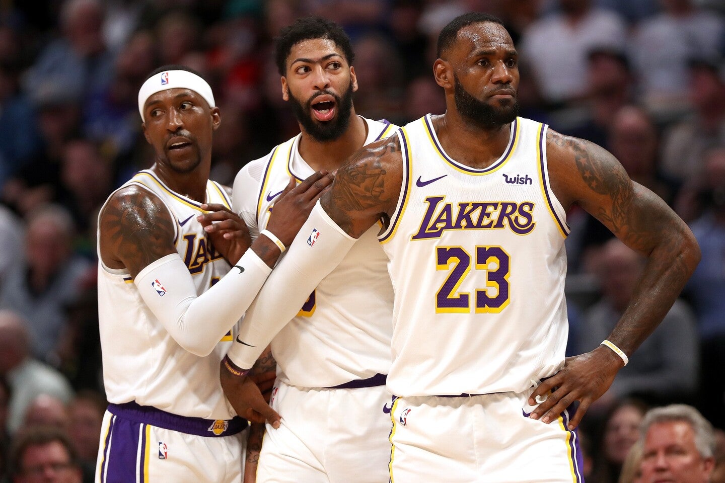 KCP(左)が優勝した2019－20シーズンのレイカーズを語った。(C)Getty Images
