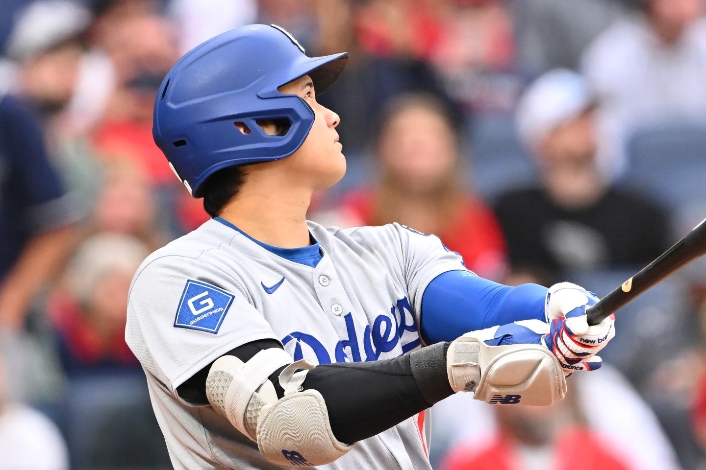 ガーディアンズ戦で20号本塁打を放った大谷。(C)Getty Images