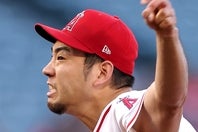 先発11試合目となった５月23日のマーリンズ戦で、今シーズン初勝利を挙げた菊池。しかし、この試合を最後にエンジェルスは４連敗と勝利から遠ざかっている。(C)Getty Images