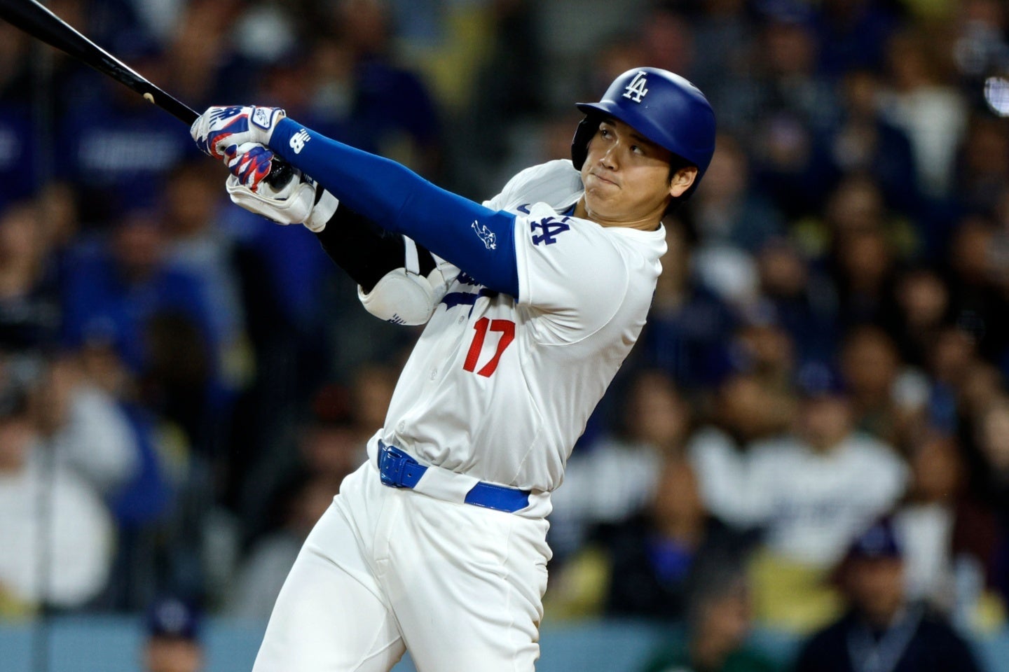 大谷は初回にリーグ本塁打王を快走する21号ソロ弾を放った。(C)Getty Images