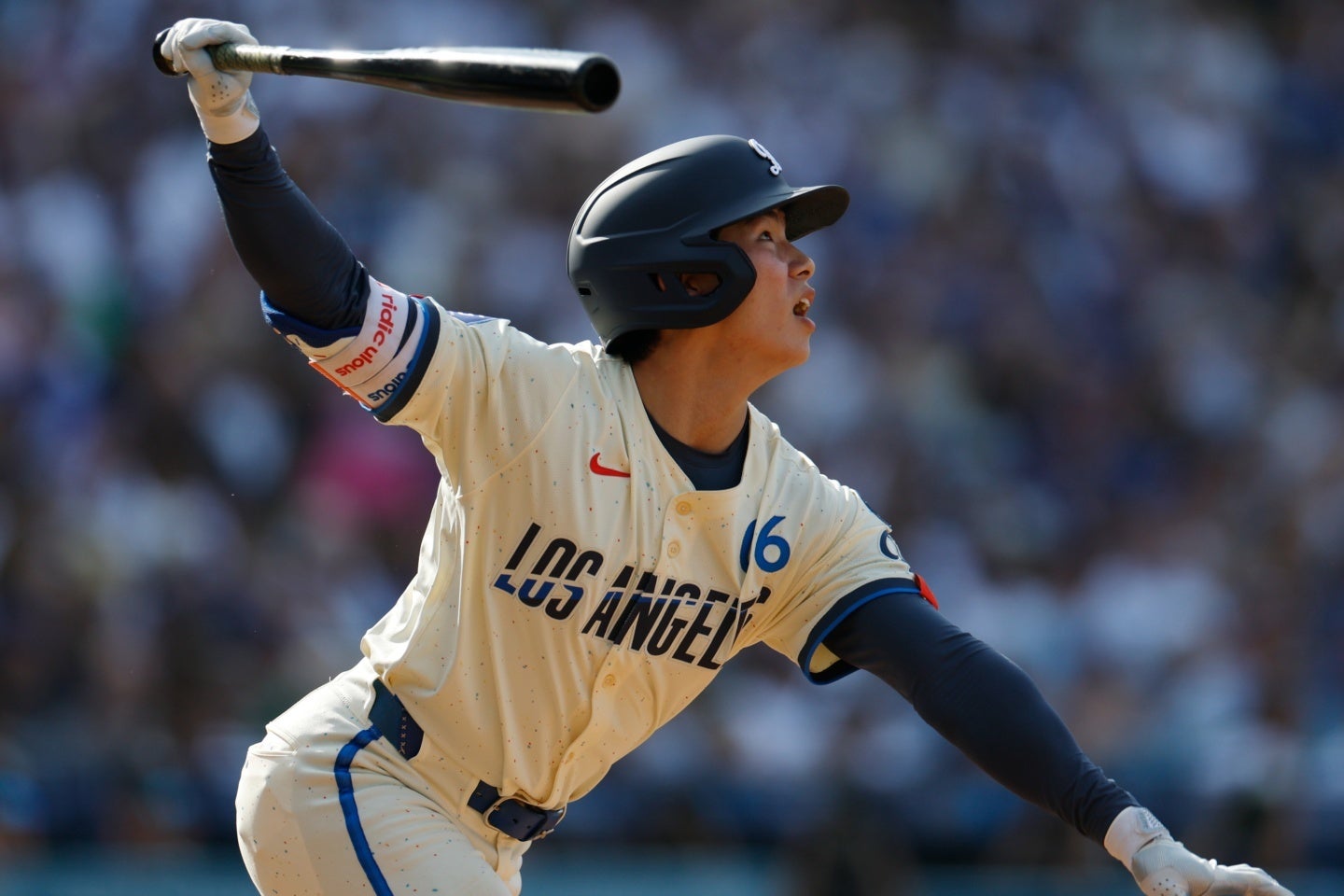２回に第２号HRを放ったキム・ヘソン。４試合ぶりのスタメンで４安打の大暴れだった。(C) Getty Images