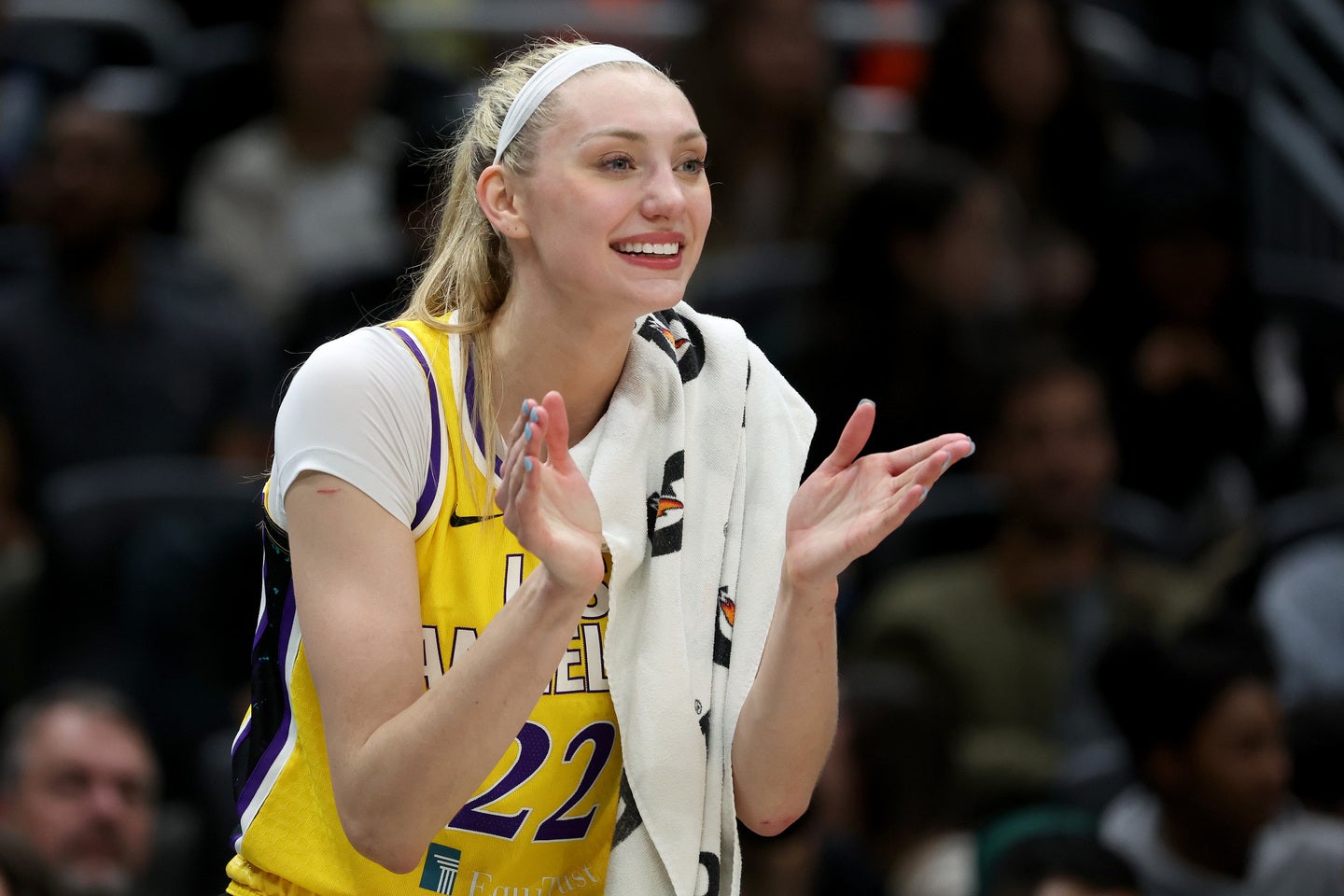 大胆なビキニ姿でヘルシーボディを披露したブリンク。(C)Getty Images