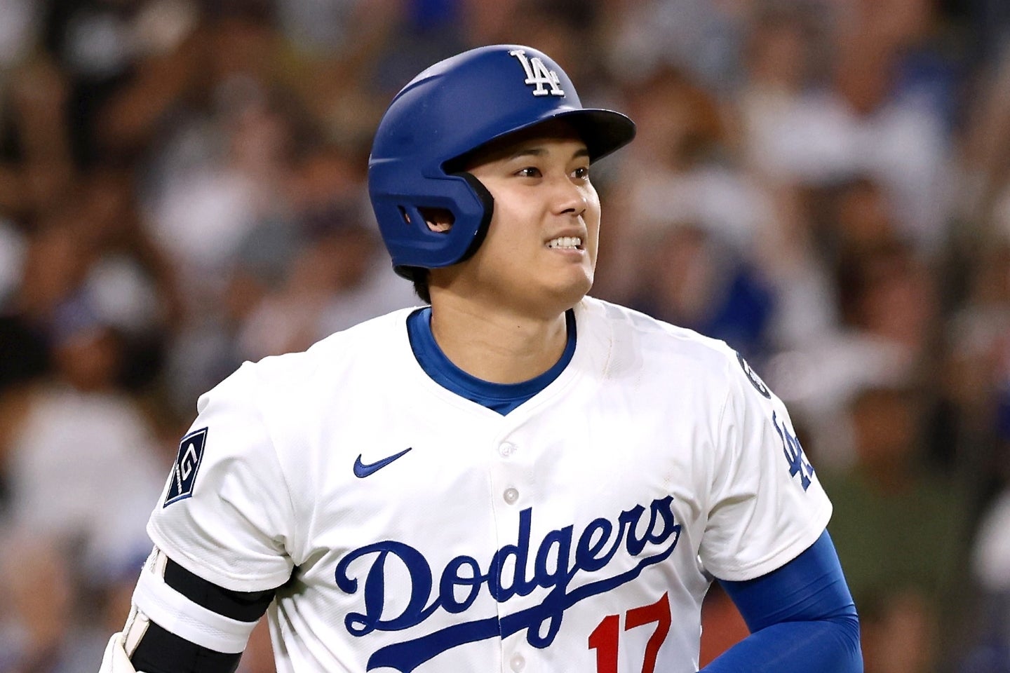 ヤンキース３連戦の最終戦で、４打数無安打・１三振に終わった大谷。(C)Getty Images