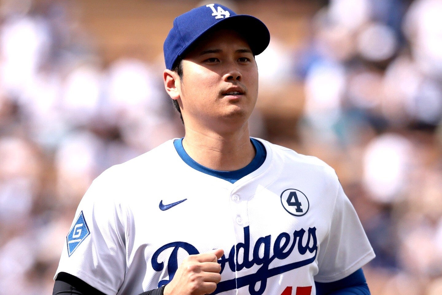 ヤンキースとの３連戦で大谷の行動が話題に上がった。(C)Getty Images