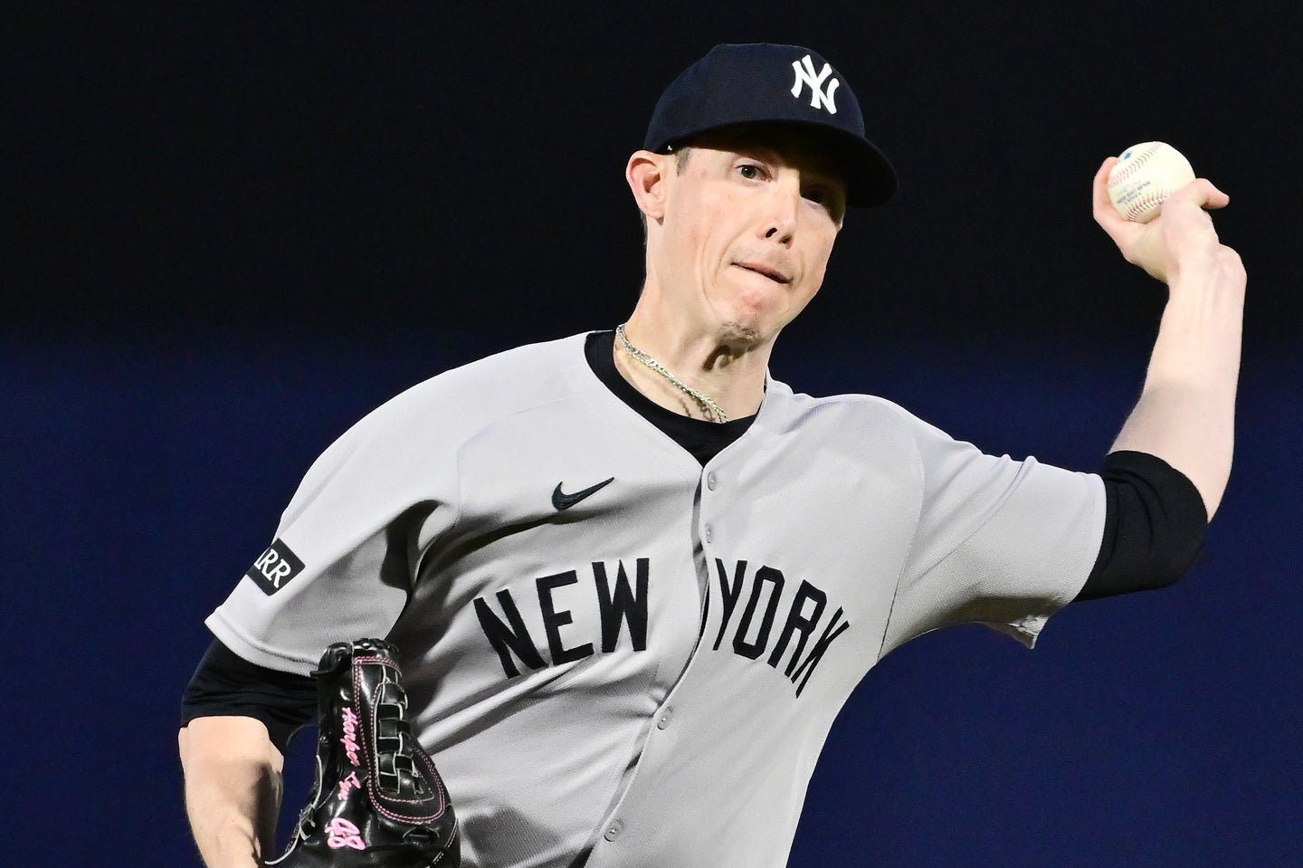 ヤンキースの左腕ヤーブロー。古巣相手に圧巻のピッチングを披露した。(C)Getty Images