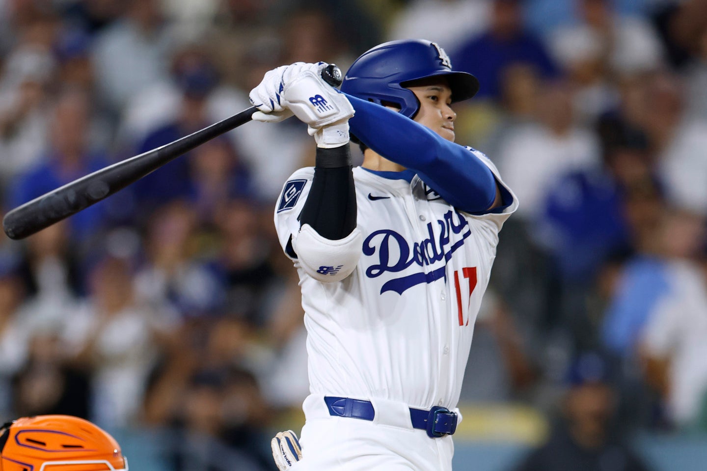 ３試合ぶりの23号本塁打を放ったドジャースの大谷。(C)Getty Images