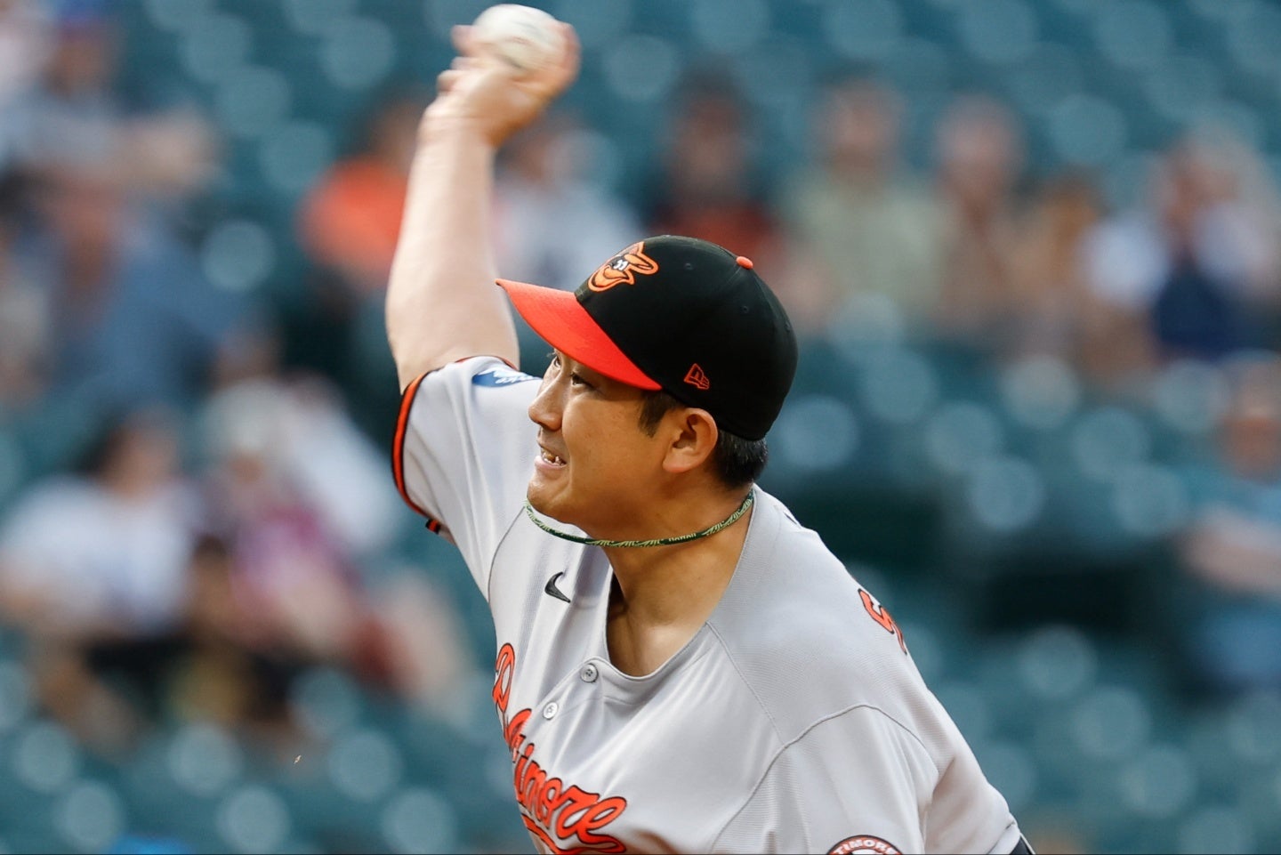 今季５勝目を挙げた菅野。(C)Getty Images