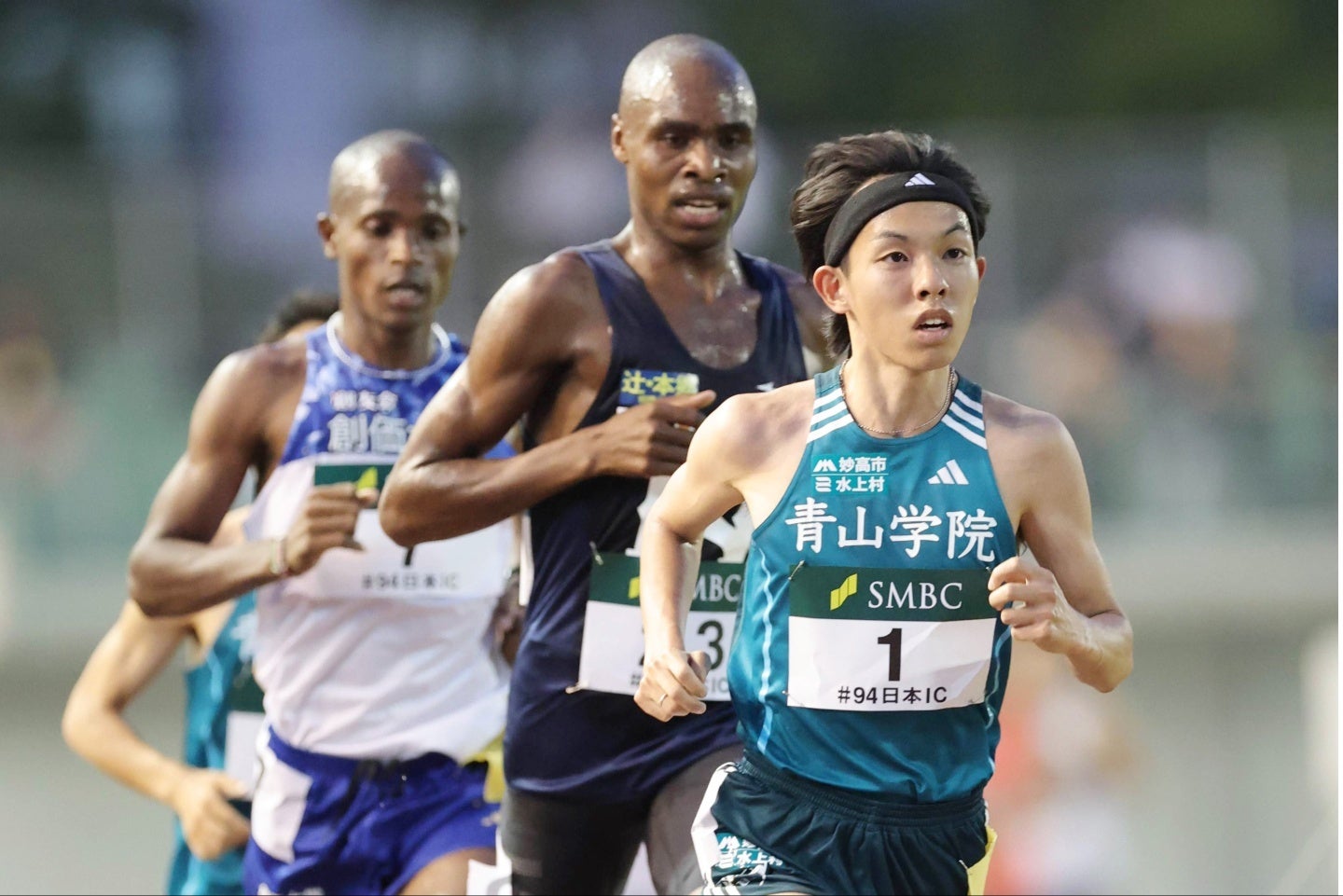 果敢に先頭を走った黒田。写真：スポーツ報知/アフロ