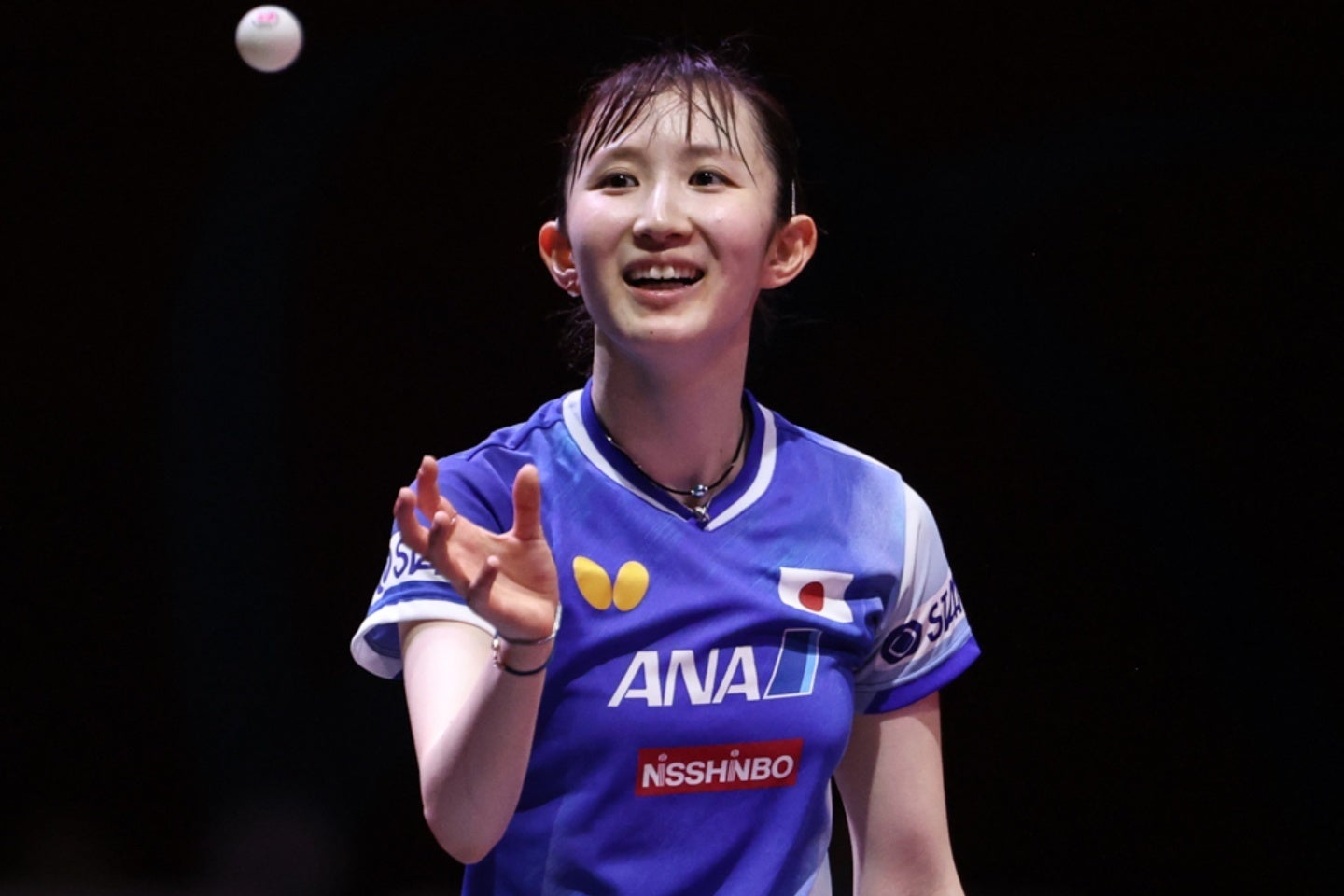 世界選手権で８強だった早田ひな。(C)WTT